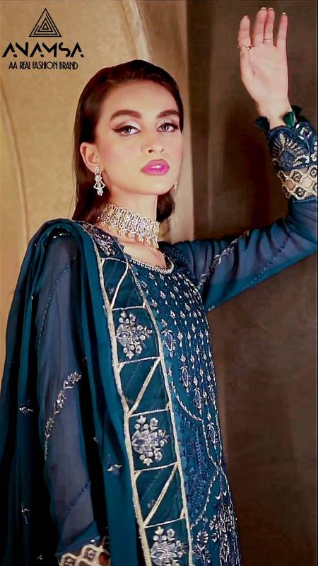 Anamsa 244 Georgette Pakistani Suits Catalog